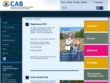 Tablet Screenshot of cab-org.ch